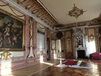 Ausbau der Gem&auml;lde Artemisia Gentileschi aus demTanzsaal, Neues Palais